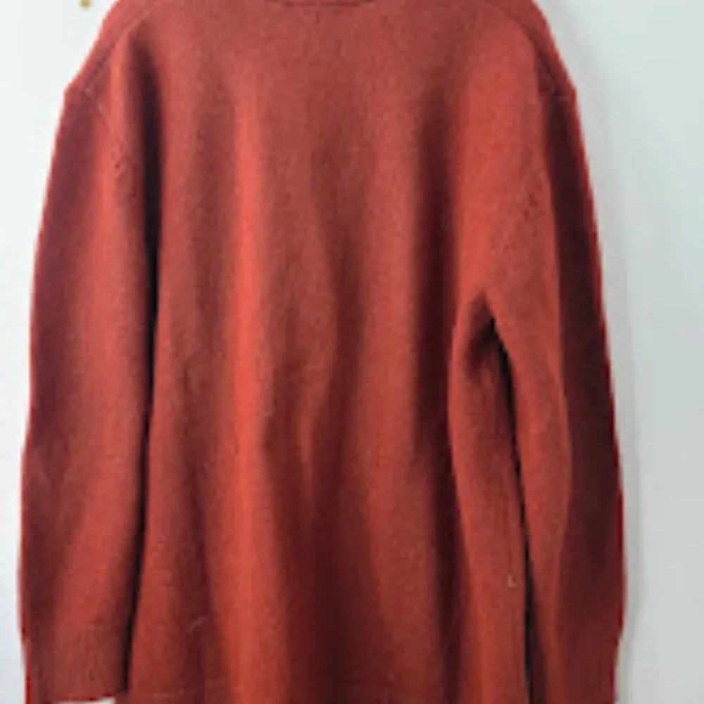 Pendleton‎ Women's Red Boyfriend Shetland Button-Front Cardigan Sweater Size L